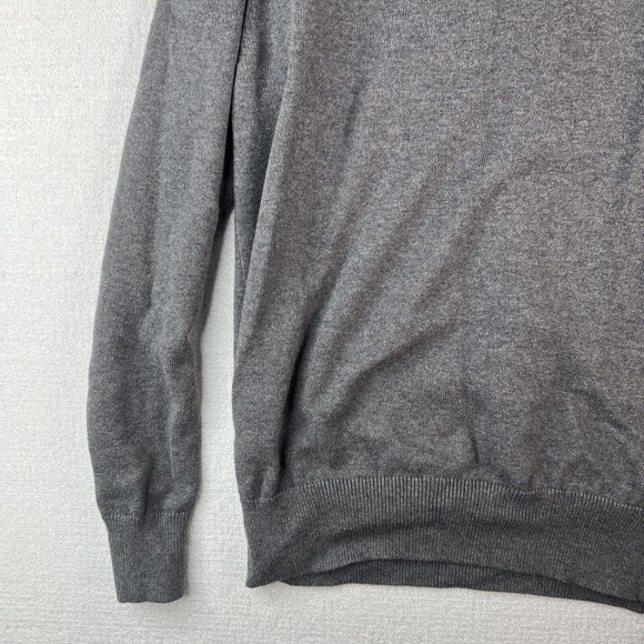 Enro Henley Style Sweater Cotton Cashmere Blend Mens Size Medium Gray - Picture 12 of 15